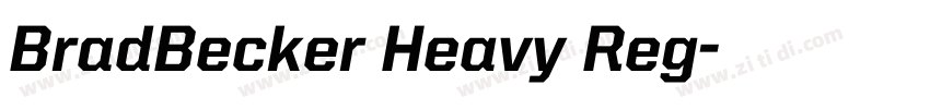 BradBecker Heavy Reg字体转换